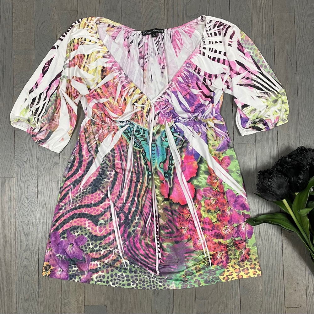 Simply Irresistible 3/4 Sleeve Boho Peasant Top